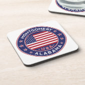 Montgomery, Alabama Bier Onderzetter (Linkerzijde)