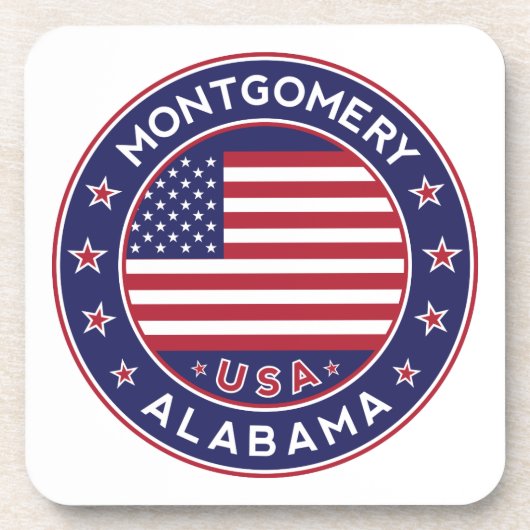 Montgomery, Alabama Bier Onderzetter (Voorkant)