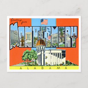 Montgomery, Alabama  Big Letters Briefkaart