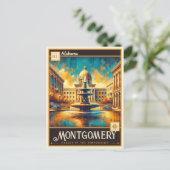 Montgomery, Alabama |  Briefkaart (Staand voorkant)