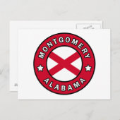 Montgomery Alabama Briefkaart (Voorkant / Achterkant)