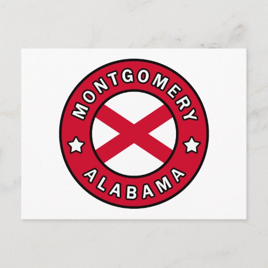 Montgomery Alabama Briefkaart (Voorkant)