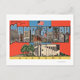 Montgomery, Alabama (Capital Bldg) Briefkaart