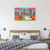 Montgomery, Alabama (Capital Bldg) Canvas Afdruk (Insitu (Slaapkamer))