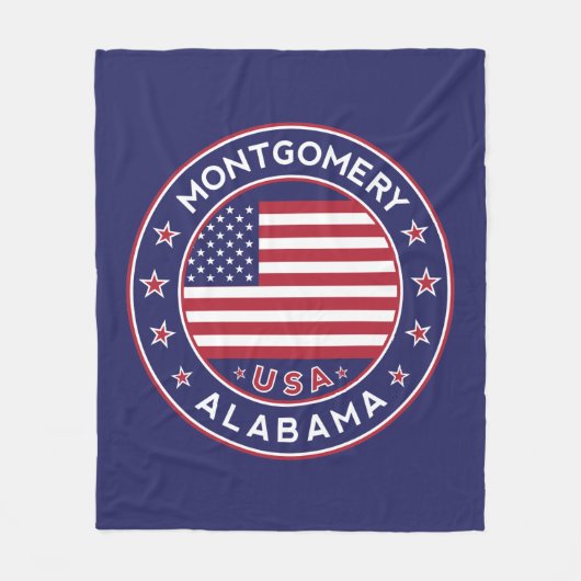 Montgomery, Alabama Fleece Deken (Voorkant)