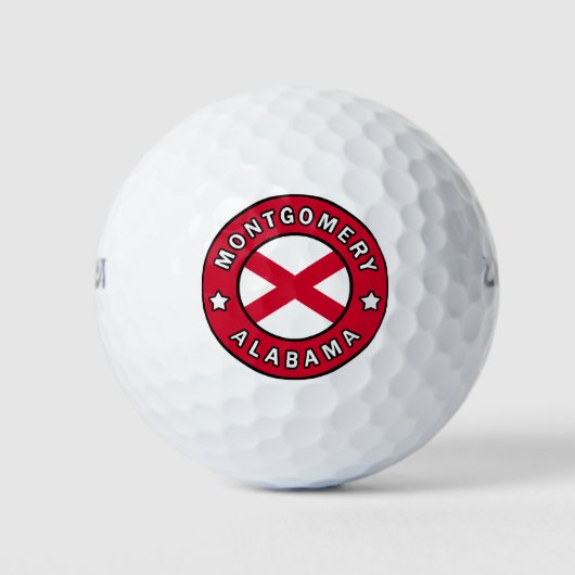 Montgomery Alabama Golfballen (Voorkant)