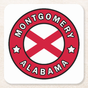 Montgomery Alabama Kartonnen Onderzetters