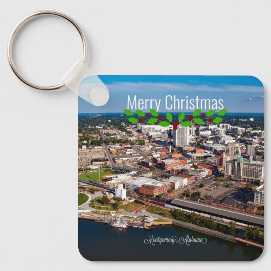 Montgomery, Alabama Kerstgroeten Sleutelhanger (Voorkant)