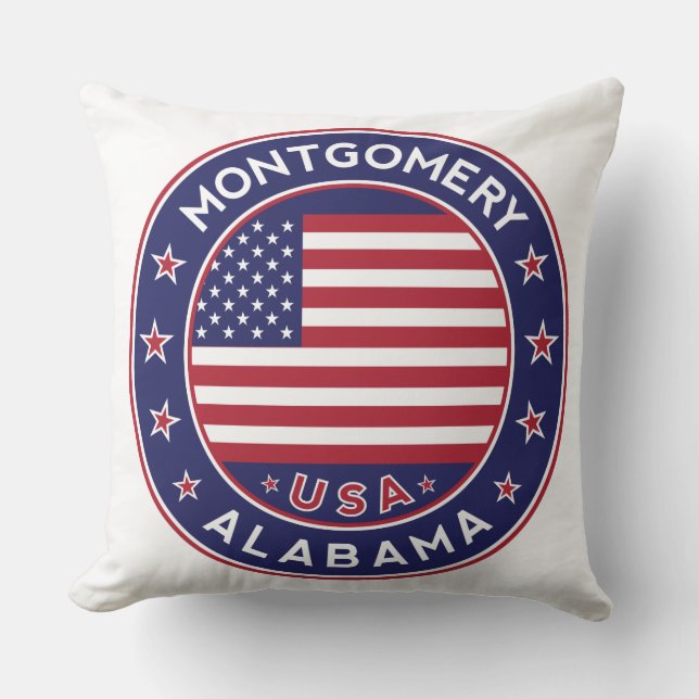 Montgomery, Alabama Kussen (Voorkant)