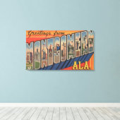 Montgomery, Alabama - Large Letter Scenes Canvas Afdruk (Insitu (Houten vloer))