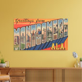 Montgomery, Alabama - Large Letter Scenes Canvas Afdruk (Insitu (Woonkamer))