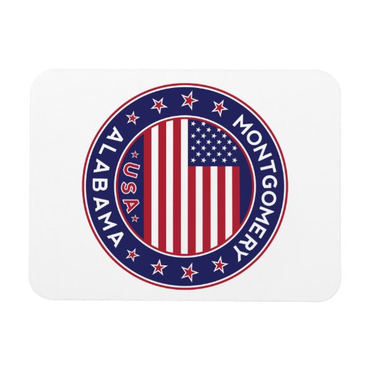 Montgomery, Alabama Magneet (Horizontaal)