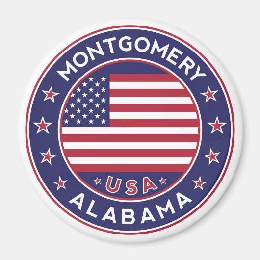 Montgomery, Alabama Magneet (Voorkant)