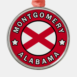 Montgomery Alabama Metalen Ornament