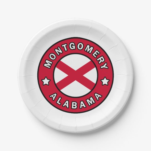 Montgomery Alabama Papieren Bordje (Voorkant)