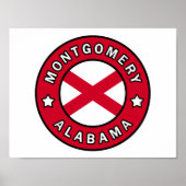 Montgomery Alabama Poster (Voorkant)