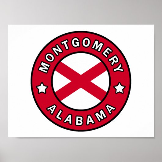 Montgomery Alabama Poster (Voorkant)
