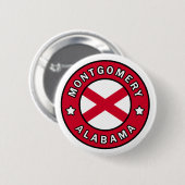Montgomery Alabama Ronde Button 5,7 Cm (Voorkant /achterkant)