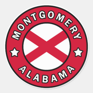 Montgomery Alabama Ronde Sticker