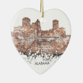 MONTGOMERY, ALABAMA SKYLINE - Ornament (Rechts)