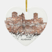 MONTGOMERY, ALABAMA SKYLINE - Ornament (Voorkant)