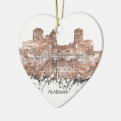 MONTGOMERY, ALABAMA SKYLINE - Ornament (Links)