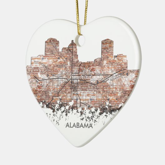 MONTGOMERY, ALABAMA SKYLINE - Ornament (Links)