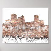 MONTGOMERY, ALABAMA SKYLINE - Poster (Voorkant)