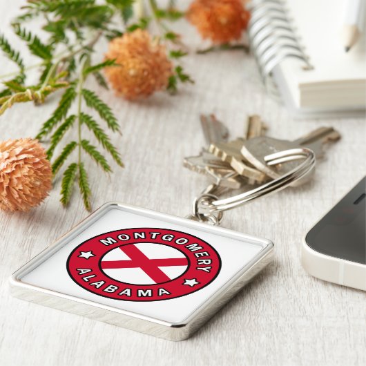 Montgomery Alabama Sleutelhanger (Zijkant)