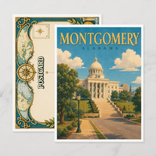 Montgomery Alabama State Capitol GeoSaga Briefkaart