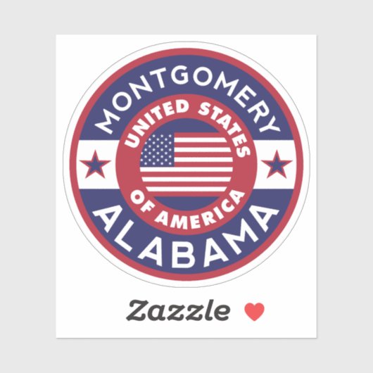 MONTGOMERY, Alabama Sticker (Vel)
