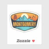 Montgomery, Alabama Sticker (Vel)
