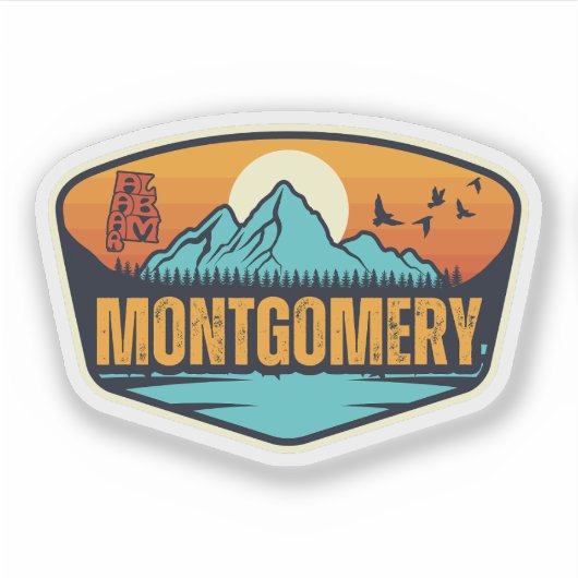 Montgomery, Alabama Sticker (Voorkant)