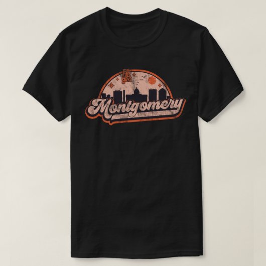 Montgomery, Alabama T-shirt (Design voorkant)