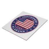 Montgomery, Alabama Tegeltje (Zijkant)