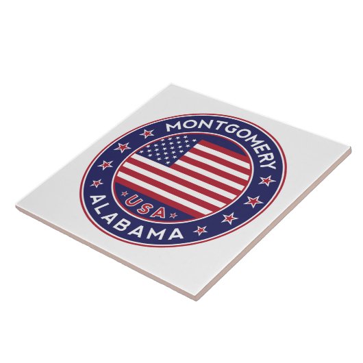 Montgomery, Alabama Tegeltje (Zijkant)