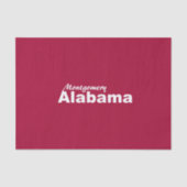 Montgomery, Alabama Tissue Paper Tissuepapier (Voorkant)