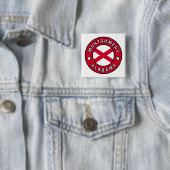 Montgomery Alabama Vierkante Button 5,1 Cm (In situ)
