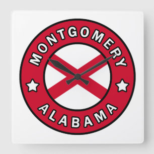 Montgomery Alabama Vierkante Klok