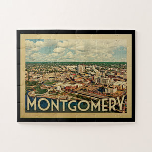 Montgomery Alabama Vintage Travel Legpuzzel