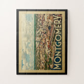 Montgomery Alabama Vintage Travel Legpuzzel (Verticaal)