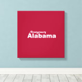 Montgomery, Alabama Wrapped Canvas Afdruk (Insitu (Houten vloer))