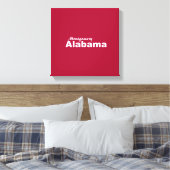Montgomery, Alabama Wrapped Canvas Afdruk (Insitu (Slaapkamer))