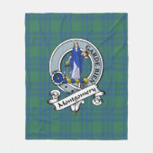 Montgomery Ancient Clan Badge Tartan Plaid Fleece Deken (Voorkant)