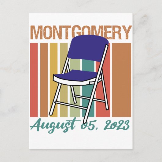 Montgomery Brawl Vouwstoel augustus 5 2023 Briefkaart (Voorkant)