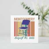Montgomery Brawl Vouwstoel augustus 5 2023 Feestdagenkaart (Staand voorkant)