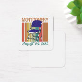 Montgomery Brawl Vouwstoel augustus 5 2023 Vierkante Visitekaartjes (Bureau)