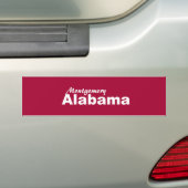 Montgomery, Bumpersticker Alabama (Op auto)