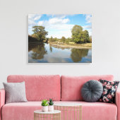 Montgomery Canal Shropshire Canvas Afdruk (Insitu (Woonkamer))