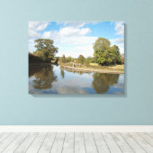 Montgomery Canal Shropshire Canvas Afdruk (Insitu (Houten vloer))